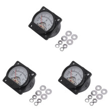 3X Class 2,5 Genauigkeit AC 0-5A Analog Panel Rundmesser Amperemeter Meter Schwarz