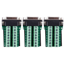 3X DB15 D-SUB VGA 15-Stifts Honadapterjack Terminal Breakout PCB-Kort