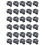CR2016 2025 2032 Coin Cell Button Battery Holder Socket Black 30 Pcs 1