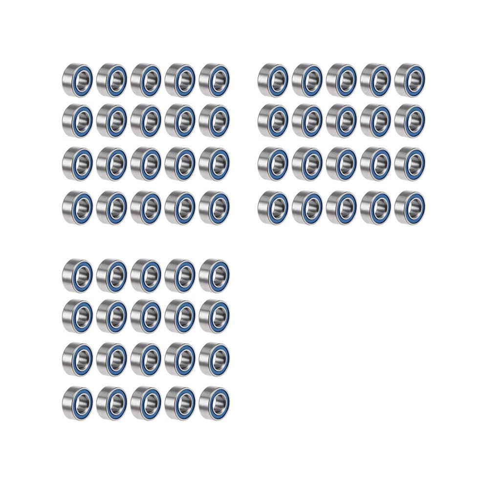 60Pcs Mr105-2Rs 5X10x4mm Bearing Steel Double-Shielded Miniature Bearings, 6032529497553