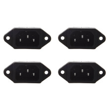 4X Connettore Maschio IEC 320 C14 Connettore Maschio A 3 Piedini PCB