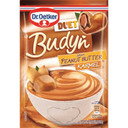 Dr. Oetker Budding Duo Nøddecreme Karamel 40g