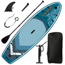 SUP-sæt 300x85x12cm op til 180kg 3-PERSONER Familie + TILBEHØR XXXL