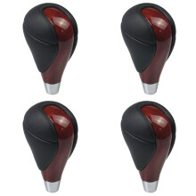 4X Red Leather Automatic Transmission Gear Shift Knob for ES is RX GS Gear High Quality