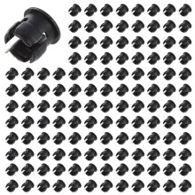 250 Stueck 5mm Schwarz Kunststoff LED-Halter-Kasten-Klammer