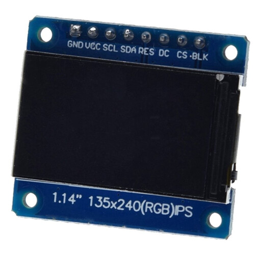 2X Tela LCD IPS de 1,14 Polegadas 135x240 SPI ST7789, Módulo de Tela TFT de 65 Mil Cores para  para Raspberry Pi ESP32 STM32 DIY 1