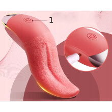 USB-LÄMMITETTY 10 VÄRÄHDYSTÄ STIMULATIIVI KIELIVIBRAATTORI UNISEX