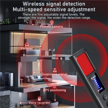 Signal-Detektor Anti-Spionage-Kamera Sucher Anti-Spionage Infrarotscanner Signalquelle Anti-Verlust Ton Lichtalarm B