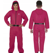 Kostume Outfit Jumpsuit GUARD Farlig Spilspiller Karnevalsbold, S