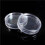 100 Pcs Small Round Transparent Plastic Coin Capsules Box 26mm 4