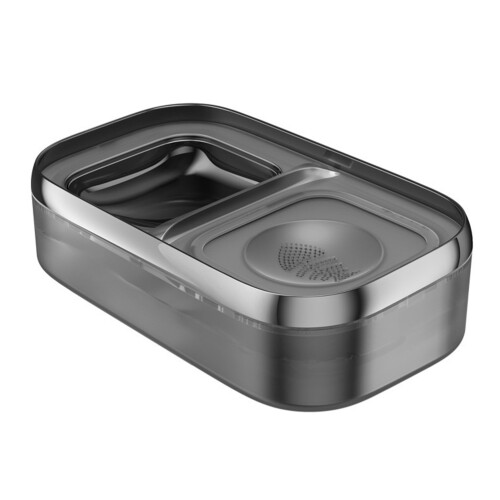 1Grijze Plastic Waterbak En Met Zuiveringsfilter