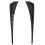1Paar Auto Side Vent Spoiler Zwart ABS Waterdicht Decor 1