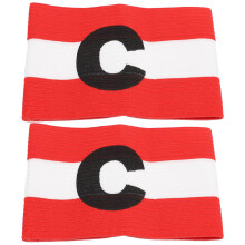 2St Flexibele Nylon Captain Armband Voor Voetbal En Hockey