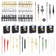 6Sets DIY Quartz Klokbewegingsset Met Duurzame Plastic Wijzers