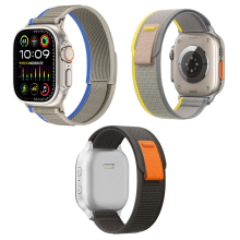 3x URREM TIL APPLE WATCH 1/2/3/4/5/6/7/8/9/10/SE 42/44/45mm GRÅ MIX