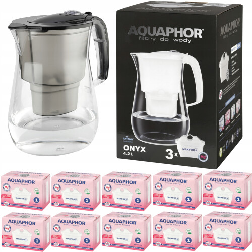 Aquaphor Aquaphor Onyx 2,8L filterkande + 10 patroner, sort