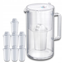 Aquaphor Nord glasfilterkande 2,5l + 7 A5 patroner (350L), hvid