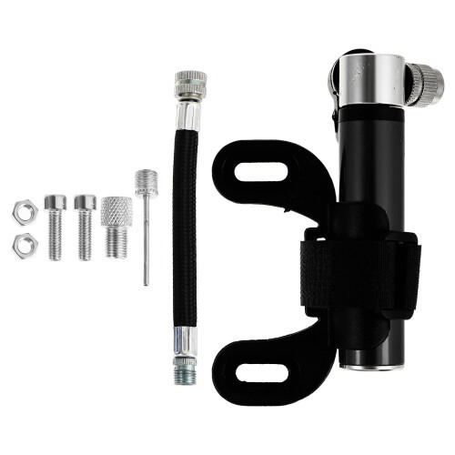 1Set High Pressure Inflator Kit Met Strap Houder Zwart