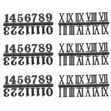 6St Kloknummer Set Plastic Voor Wandklok Reparatie