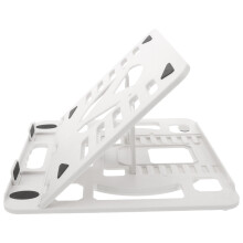 1Laptophouder Plat Vouwbaar Wit, Verstelbare Plastic Steun Voor Thuis