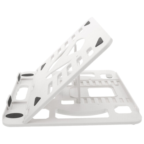 1Laptophouder Plat Vouwbaar Wit, Verstelbare Plastic Steun Voor Thuis