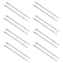 8 Pair 62.5cm 24.6 Inch 4 Section Telescopic Stainless Steel AM FM Radio Universal Antenna