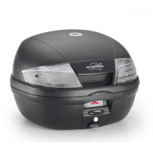 KAPPA TOPCASE 35L MONOLOCK K35NT2 ACTION MED HVIDE REFLEKSJONER (INKLUDERER PLADE) (K35NT2) - ERSTATTER K35NT
