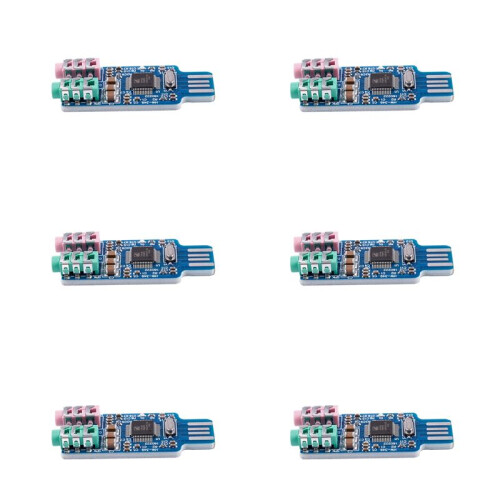 6X Free Driver Usb Scheda Audio Cm108 Usb Scheda Audio Chip Blu