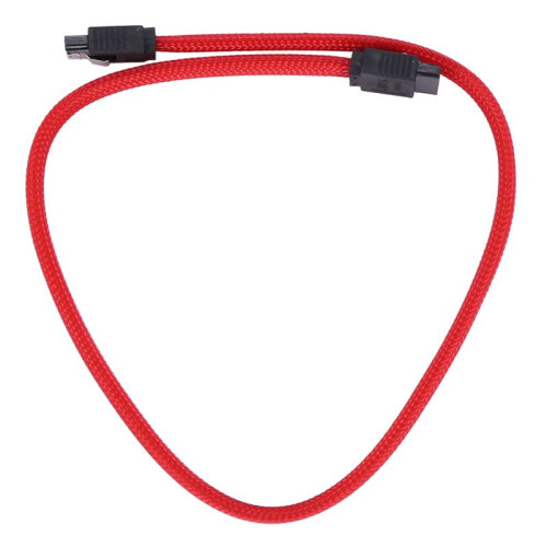 8pcs 50CM  3.0 III SATA3 7pin Data Cable 6Gb/S SSD Cables HDD Hard Disk Data Cord (Red) 2