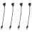 4X RJ45 Female to Male Adapter Network Extension Cable Panel Mount 27cm 1