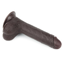 Lovetoy-dildo LIUKUVALLA VARUSTETTU KAKSIKERROKSINEN DONG 7.0'' (musta)