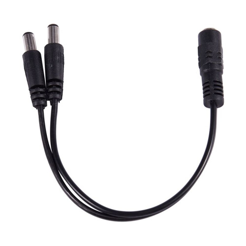 3Pcs 5.5X2.1mm 1 to 2 M/F  Power Splitter Cable for Security CCTV Camera 2