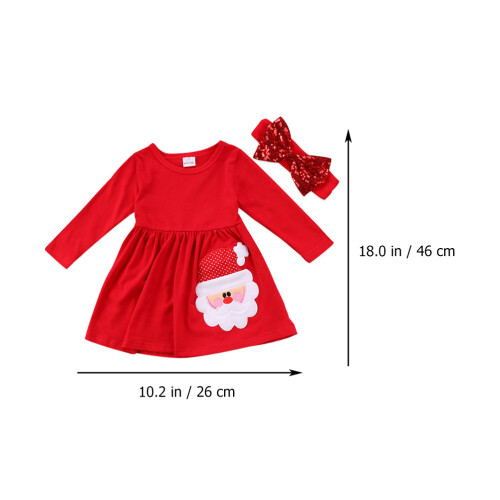 1Set Rood Xmas Broekpak Met Santa Print 1