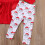 1Set Rood Xmas Broekpak Met Santa Print 3