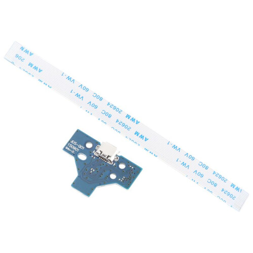 2 Sets For  4 for PS4 Controller Replacement Parts With 14 Pin Cable USB Charging Port Socket Board JDS-001