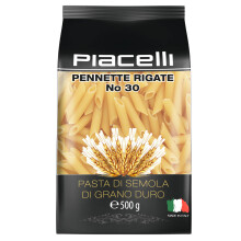 Piacelli Pennette Rigate Semolina Pasta 500 g