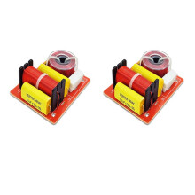 2X Altavoz Placa de Audio de 2 Vías Divisor de Frecuencia Treble Bass 2 Unidades Filtros Cruzados 120W Estantería HIFI Divisor de Altavoz DIY