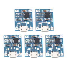 5X Micro-USB 1A Li-Ion 18650 Lithium-Akkuladegerät Zum Aufladen Der für TP4056-Modulplatine