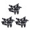 30Pcs 10A AC 250V 5mm x 20mm Panel Mounted Plastic Fuse Holder Socket 1