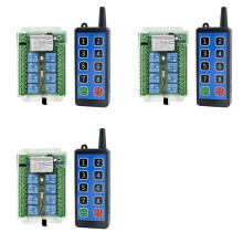 3X 8 Channel Wireless Rf Remote Control 9-72V Remote Control Wireless Remote Motor Control