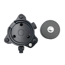 3X Tribrach avec Plomb Optique et Support D'Adaptateur D'Tribrach GPS avec Vis Rotative de Montage 5/8Pouces X11 pour Station Totale GPS GNSS B