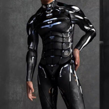 (XL, Men) 3D Printed Steampunk Jumpsuit For Men Women Cyberpunk Bodysuit Halloween Carnival Party Costume