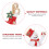 5St Creatieve Kerstspelden Kleurig Zinklegering Feestelijk 5