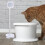 1Automatische Waterfontein Sensor Kat En Hond ABS Wit 9
