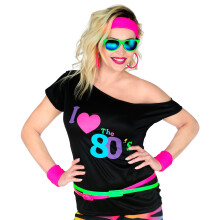 JEG ELSKER 80'ERNE T-shirt Sort Jeg elsker Disco L/XL