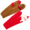 2Paren Cartoon Stijl Over Knie Kerstfeest Dames 6