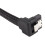 3pcs 50CM  3.0 III SATA3 7Pin Data Cable Right Angle 6Gb/S SSD Cables HDD Hard Disk Data Cord (Black) 8