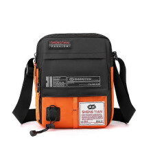 (Orange) Fashion Oxford Bag for Men's Shoulder Bag Women's Waterproof Messenger Bag Travel Bag