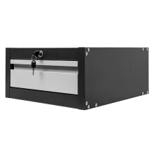 Mega-M työkalukaappi työpöytiin, 1 laatikko, L-37 cm x S-48,6 cm x K-19 cm, järjestelmä 01 grafiitti/harmaa etuosa N