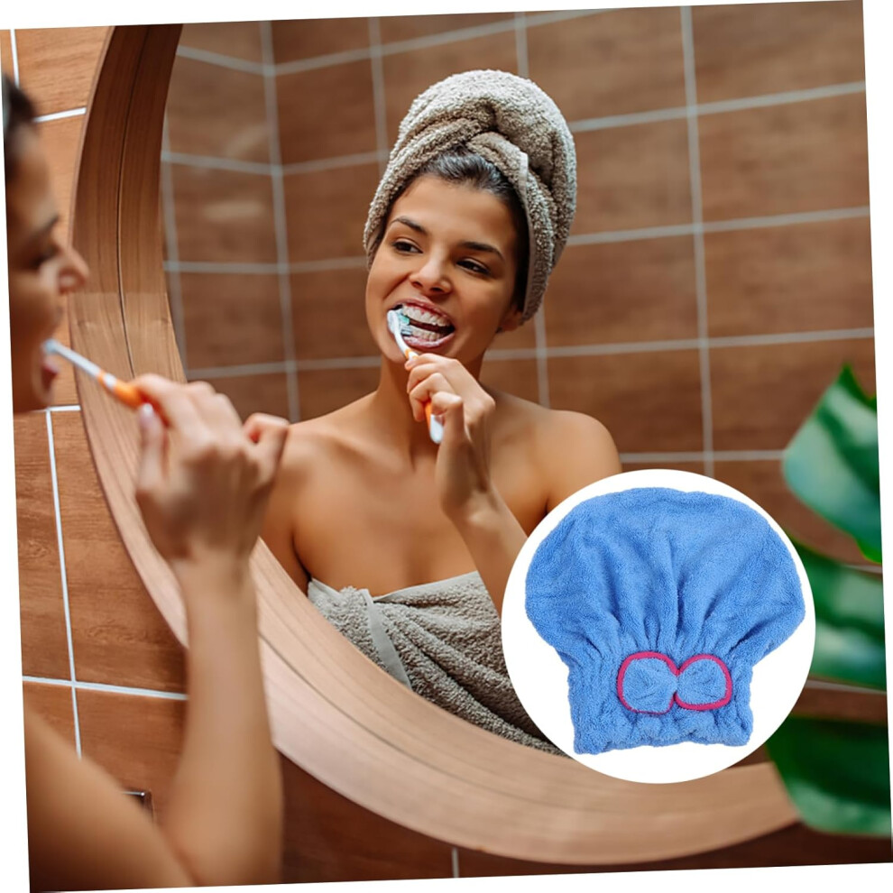 Hkhbjs 4Pcs Cute Hair Wrap Cap Microfiber Hair Drying Turban Towel Fast Dry Soft For Types